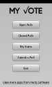 My Vote Menu Screen